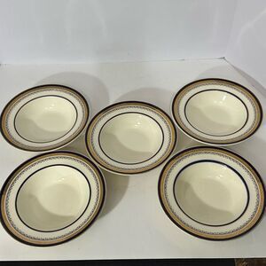 Vintage Myott Son & Company Royalty Pattern Bowls Set of 5